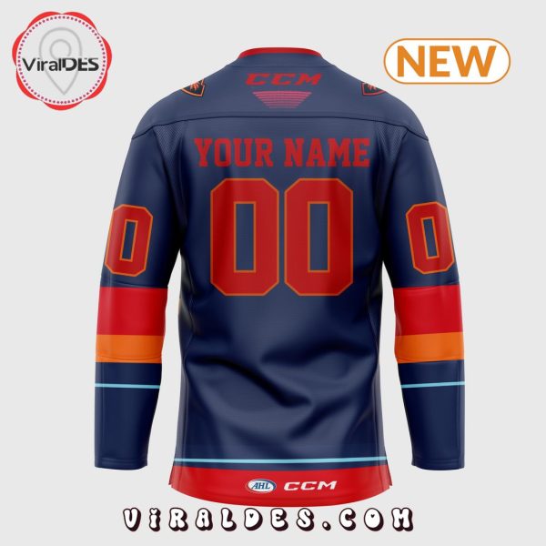 Coachella Valley Firebirds Custom Navy Hockey Jersey