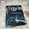 Cat Cocaine Everywhere Let It Snow Ugly Christmas Sweater Sweatshirt