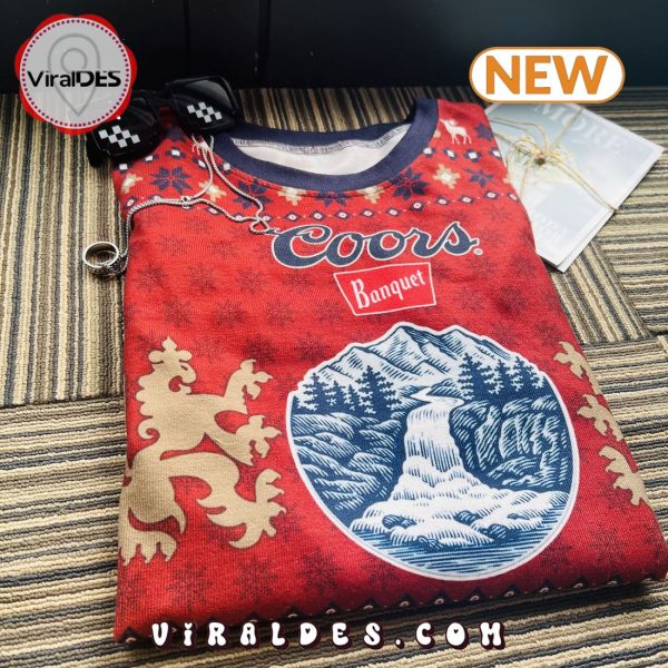 Coors Banquet Reindeer Xmas Ugly Christmas Sweater