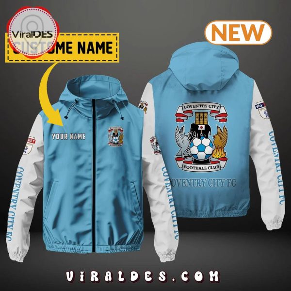 Coventry City FC Custom Name Windbreaker Jacket