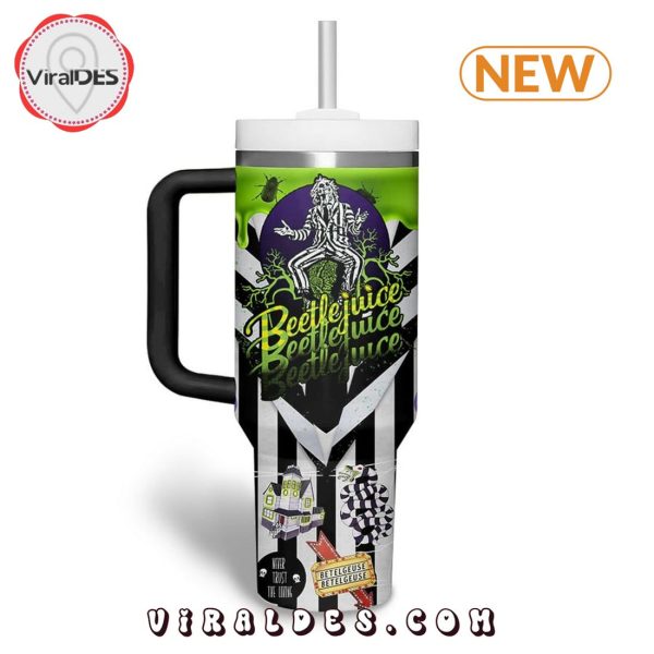 Custom Beetlejuice Movie 40oz Stanley Tumbler