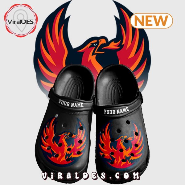 Custom Coachella Valley Firebirds Black Crocs