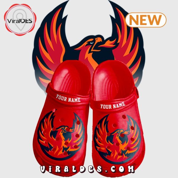 Custom Coachella Valley Firebirds Red Crocs