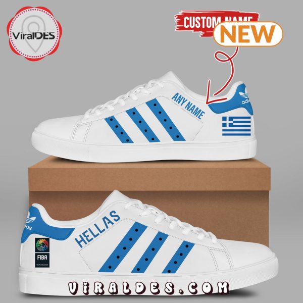 Custom Hellenic Basketball Stan Smith Shoes 2024