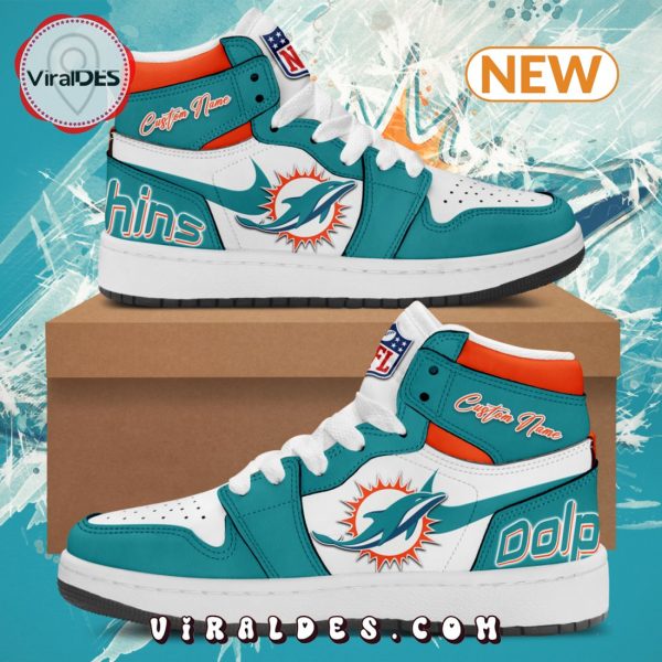 Custom Miami Dolphins New Air Jordan 1 Hightop