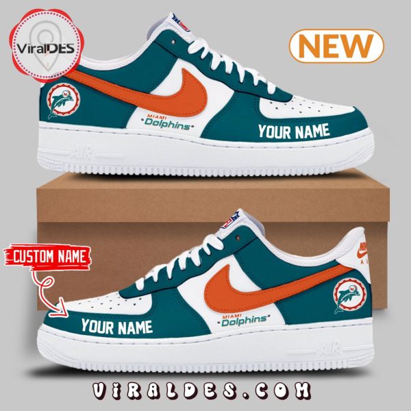 Custom Miami Dolphins Throwback 2024 Air Force 1