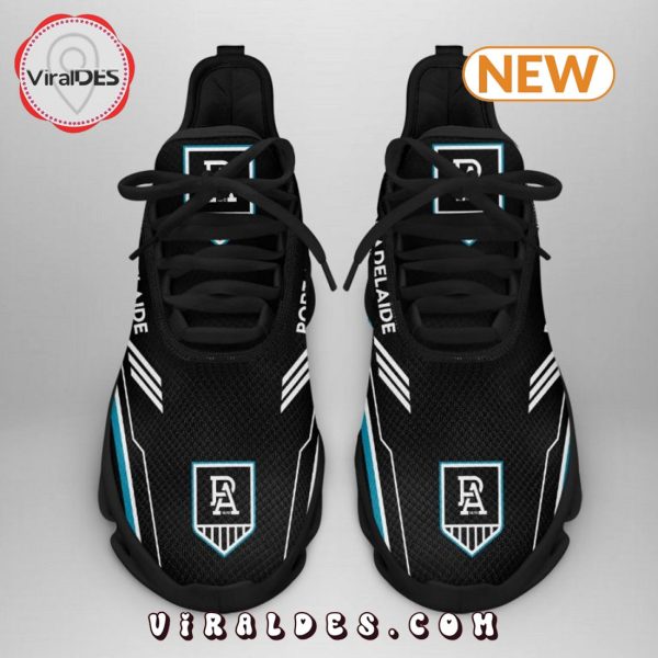 Custom Port Adelaide Black Football Max Soul Sneaker