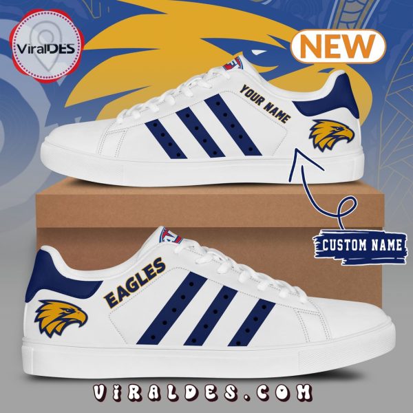 Custom West Coast Eagles White Stan Smith Shoes