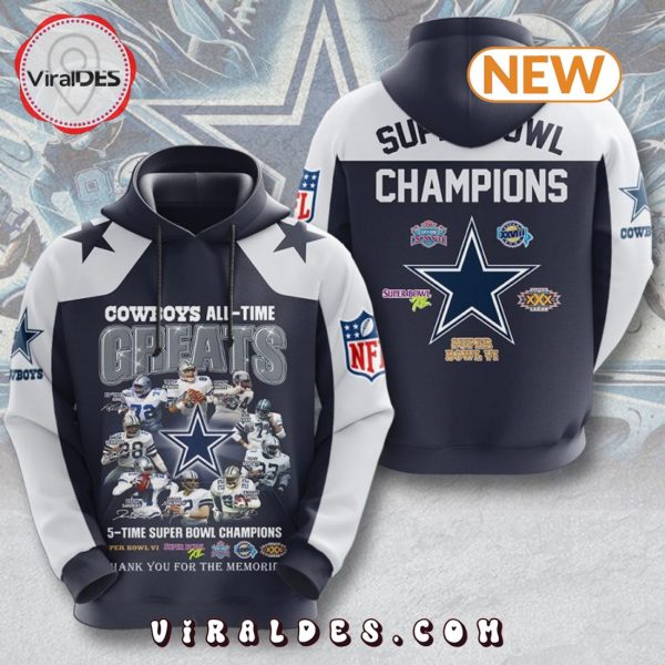 Dallas Cowboys Super Bowl Champions Hoodie