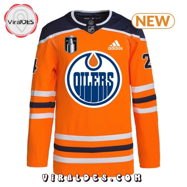 Edmonton Oilers Custom NHL Champions 2024 Orange Hockey Jersey