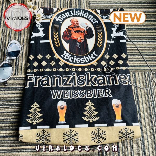 Franziskaner Hefe Weissbier Beer Holiday Ugly Christmas Sweater