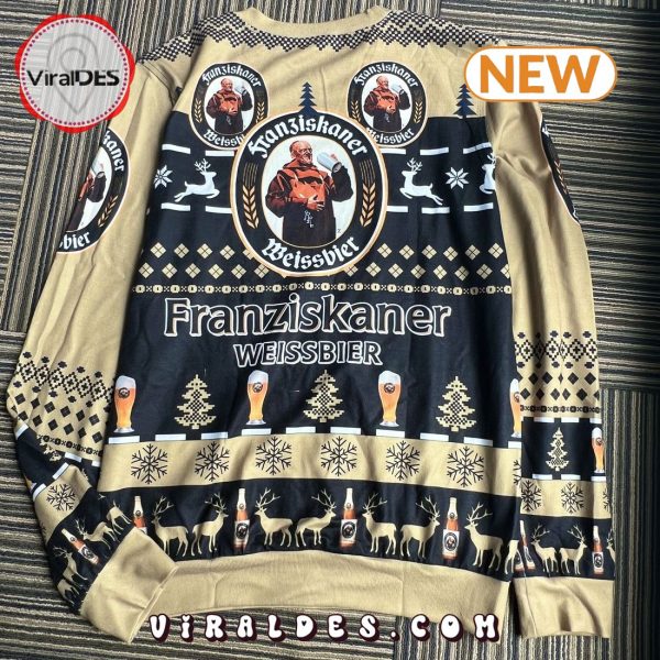 Franziskaner Hefe Weissbier Beer Holiday Ugly Christmas Sweater