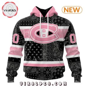 NHL Montreal Canadiens Special Pink Paisley Design Hoodie