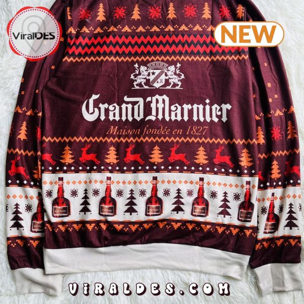 Grand Marnier Wine Ugly Christmas Sweater