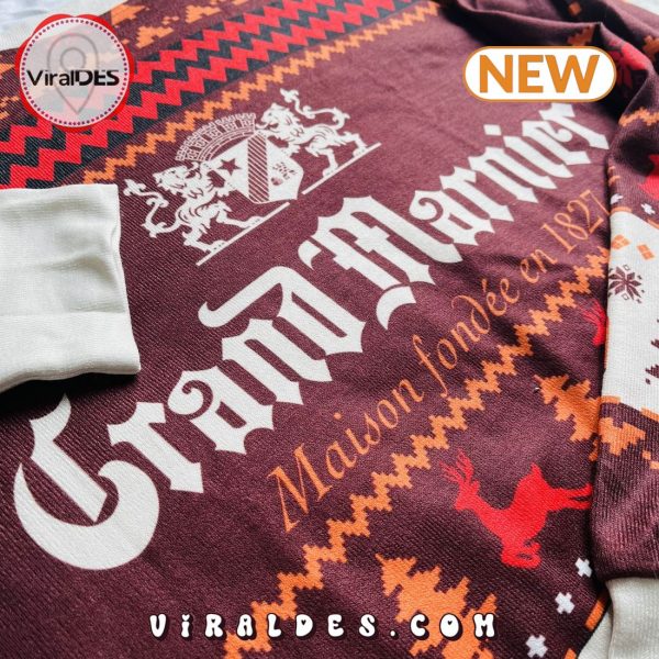 Grand Marnier Wine Ugly Christmas Sweater