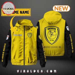 Burton Albion FC Custom Name Windbreaker Jacket