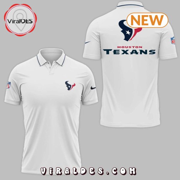 Houston Texans NFL 2024 White Polo Shirt