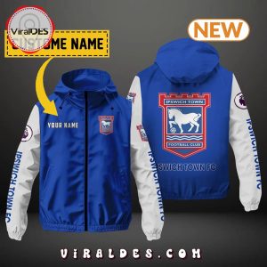 Ipswich Town FC Custom Name Windbreaker Jacket