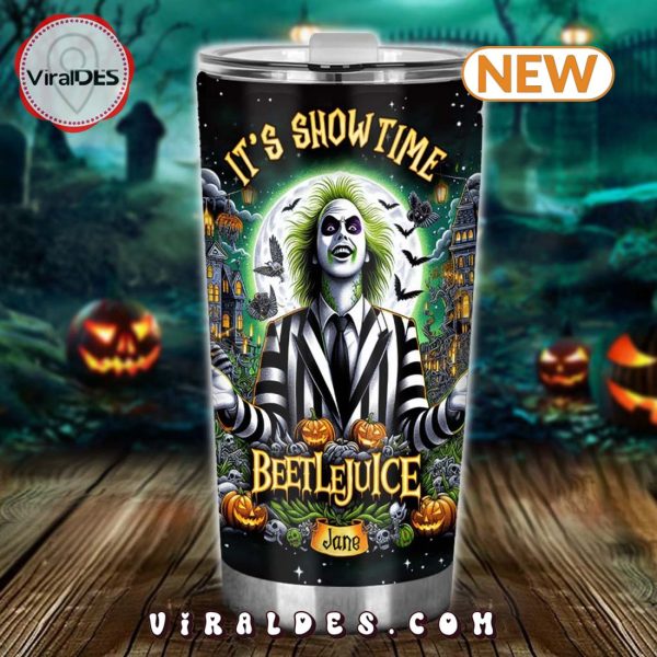 It’s Showtime Beetlejuice Halloween Tumbler