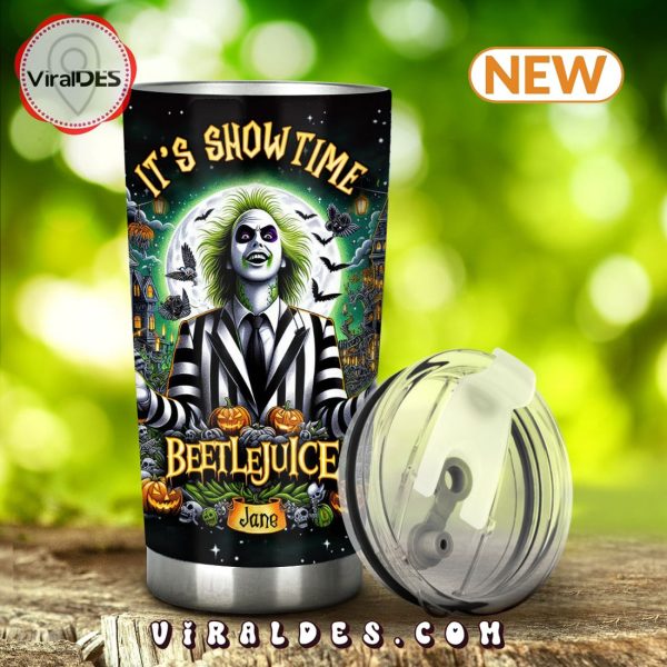 It’s Showtime Beetlejuice Halloween Tumbler