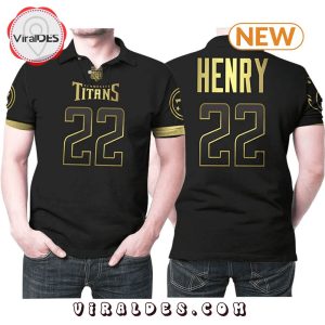 Tennessee Titans Derrick Henry Black Football Polo