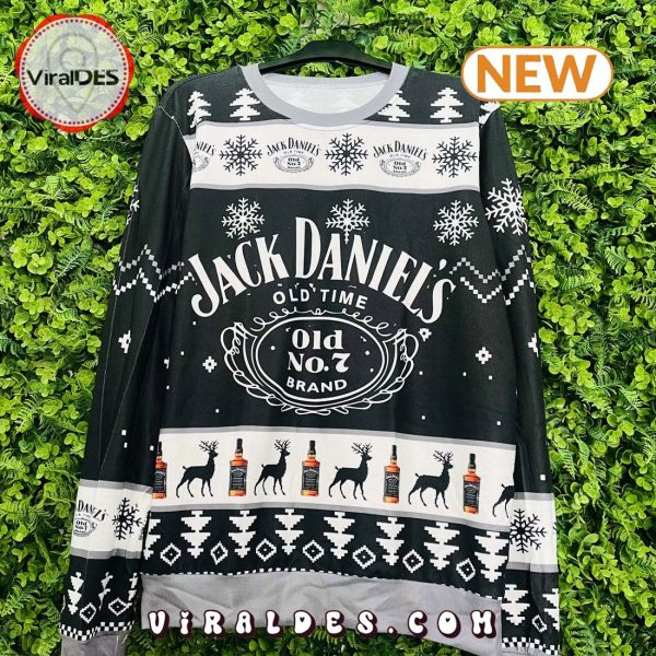 Jack Daniels Whiskey Ugly Christmas Sweater