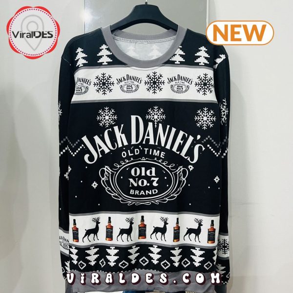 Jack Daniels Whiskey Ugly Christmas Sweater