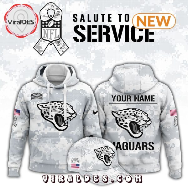 Jacksonville Jaguars Arctic Camo Salute To Service Hoodie, Jogger, Cap