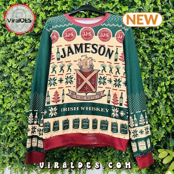 Jameson Irish Whiskey Alcohol Ugly Christmas Sweater