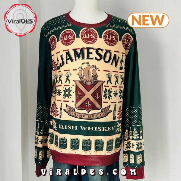 Jameson Irish Whiskey Alcohol Ugly Christmas Sweater