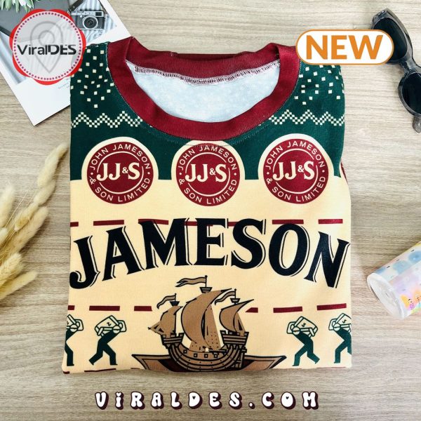 Jameson Irish Whiskey Alcohol Ugly Christmas Sweater