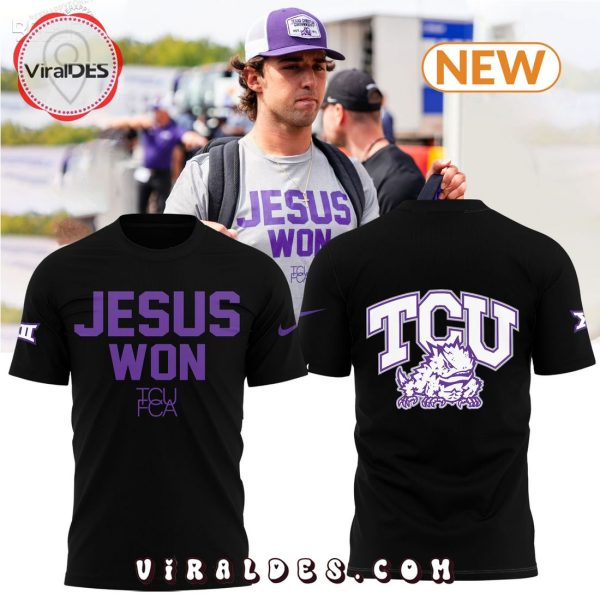 Jesus Won TCU Football Black Hoodie