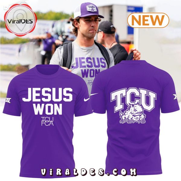 Jesus Won TCU Football Purple Hoodie