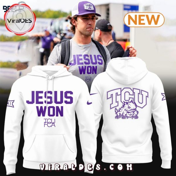 Jesus Won TCU Football White Hoodie