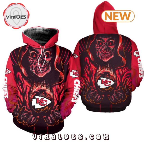 Kansas City Chiefs Death Halloween Skull Hoodie