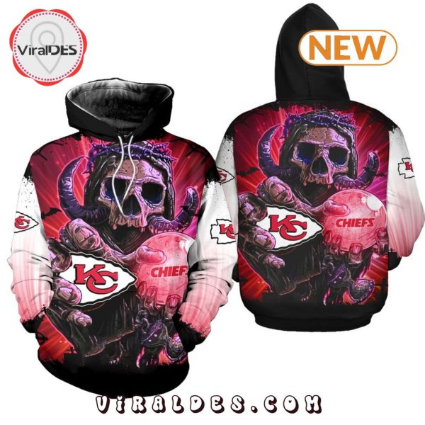 Kansas City Chiefs Skull Halloween Hoodie