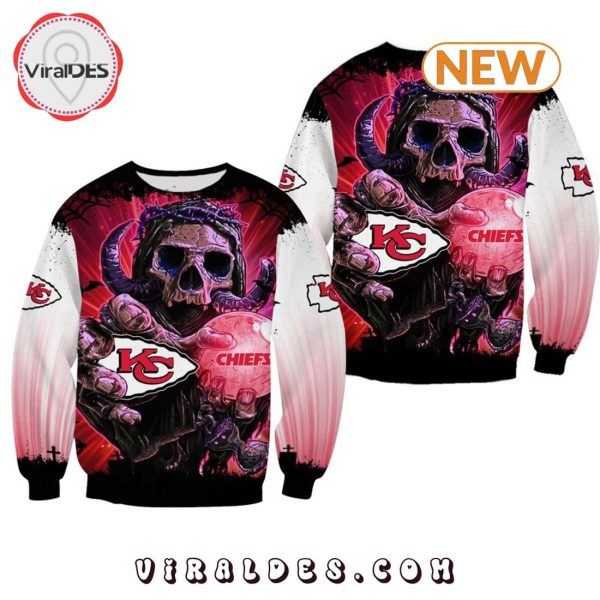 Kansas City Chiefs Skull Halloween Sweatshirt