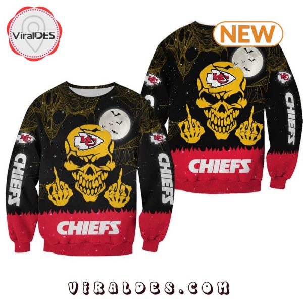 Kansas City Chiefs Skull Middle Fingers Sweatshirt