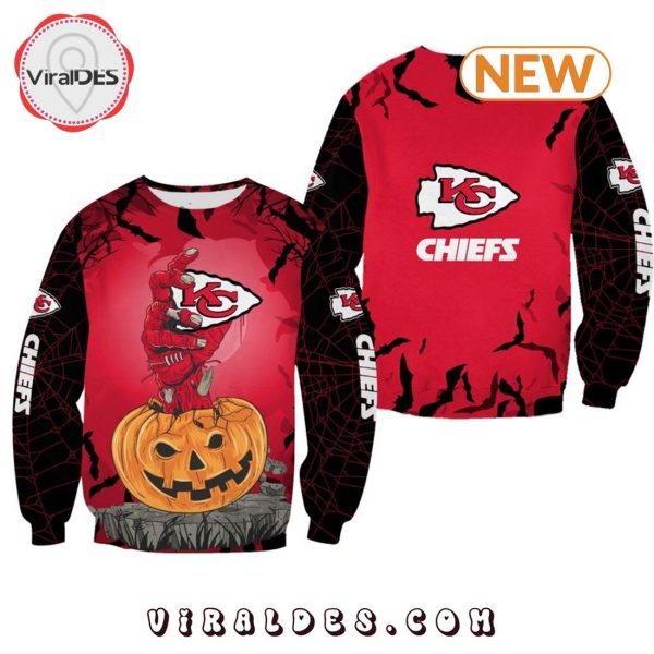 Kansas City Chiefs Zombies Hand Halloween Sweatshirt