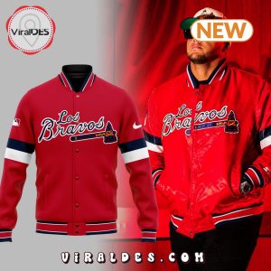 Atlanta Braves Baseball Team Red Baseball Jacket