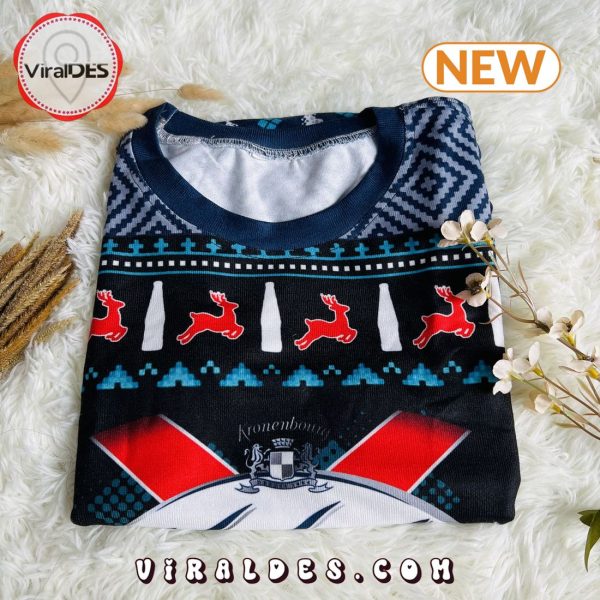 Kronenbourg Brewery Alcohol Ugly Christmas Sweater