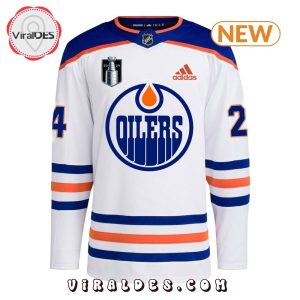 Edmonton Oilers Custom NHL Champions 2024 White Hockey Jersey