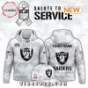 Los Angeles Chargers Arctic Camo Salute To Service Hoodie, Cap