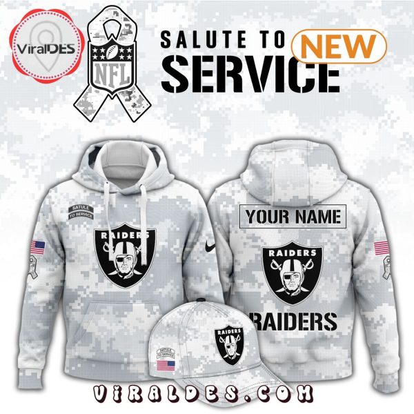 Las Vegas Raiders Arctic Camo Salute To Service Hoodie, Jogger, Cap