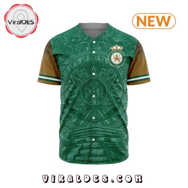 LIGA MX Club Leon Aztec Custom Design Baseball Jersey