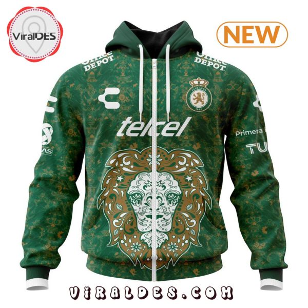 LIGA MX Club Leon Special Home Dia De Muertos Hoodie