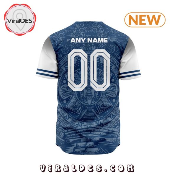 LIGA MX Club Puebla Aztec Custom Design Baseball Jersey