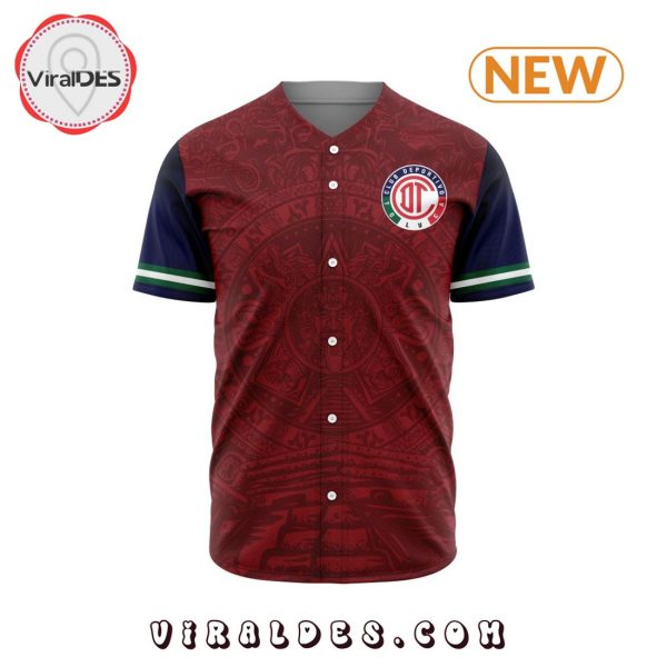 LIGA MX Deportivo Toluca Aztec Custom Design Baseball Jersey