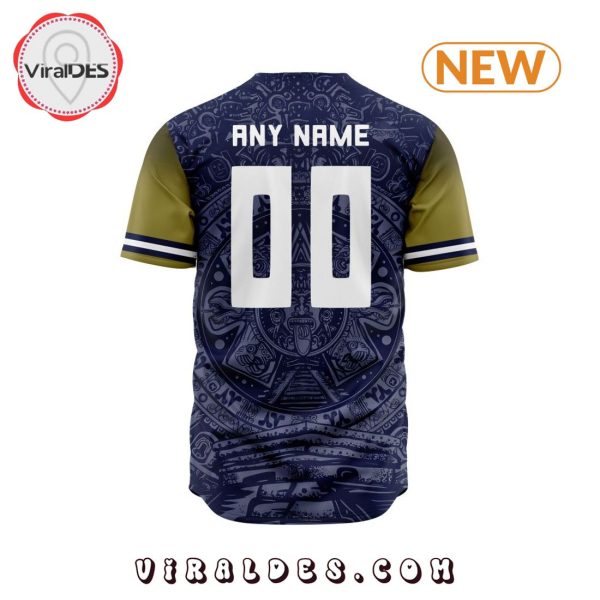 LIGA MX Pumas UNAM Aztec Custom Design Baseball Jersey