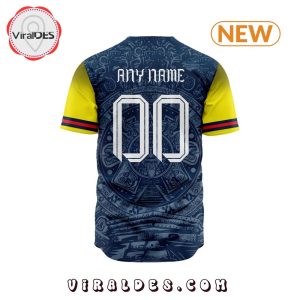 LIGA MX Club America Aztec Custom Design Baseball Jersey